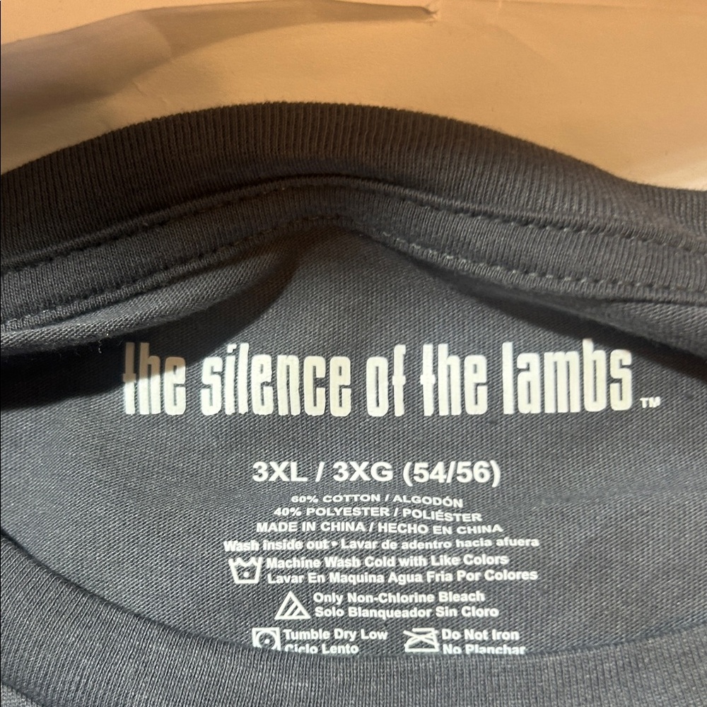 Silence of the Lambs Grey Graphic T-Shirt - Picture 2 of 3